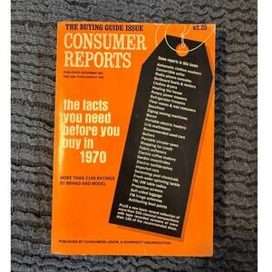 Vintage Consumer Reports Buying Guide Issue The Facts You Need to Know '69- '70